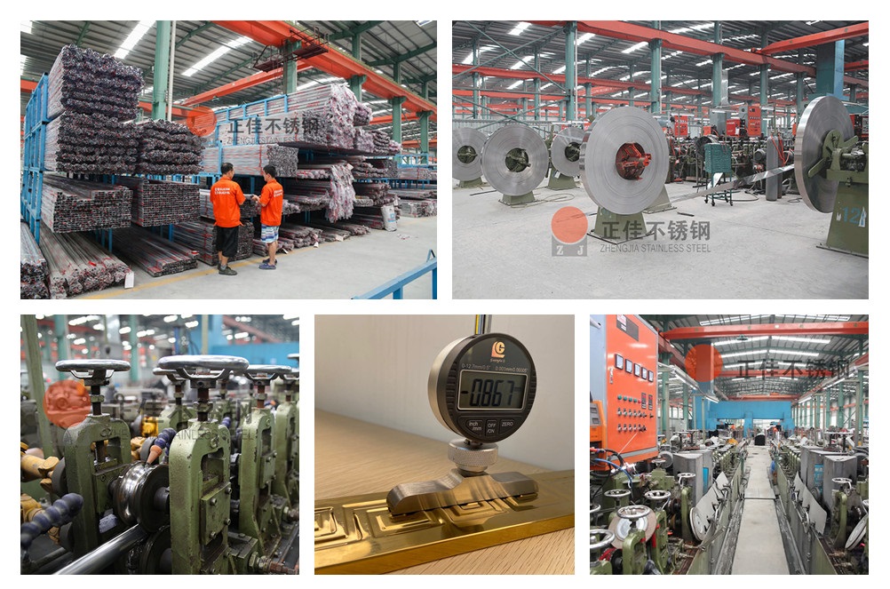 304不銹鋼圓管鍍黑鈦工廠實拍